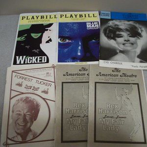Cyd Charisse Vintage and other Playbills Lot of 6